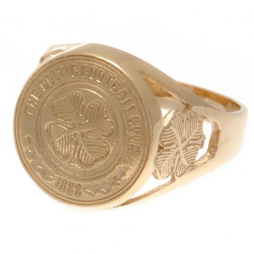 FC Celtic prsteň 9ct Gold Crest Ring Large