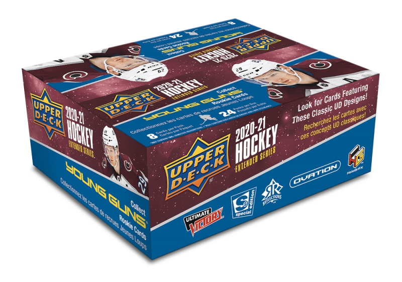 NHL boxy hokejové karty NHL 2020-21 UD Extended Series Hockey Retail Box