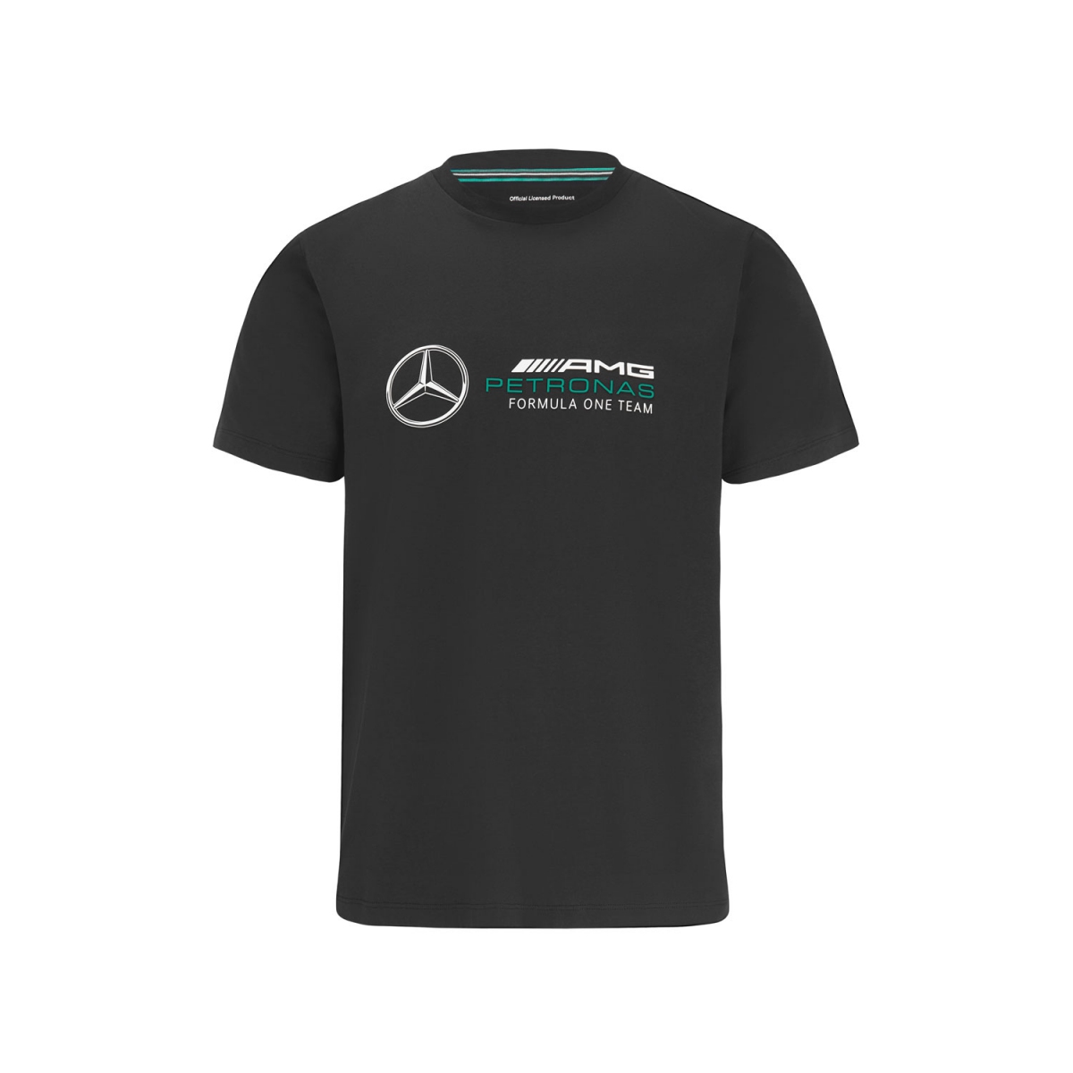 Mercedes AMG Petronas pánske tričko logo black F1 Team 2022