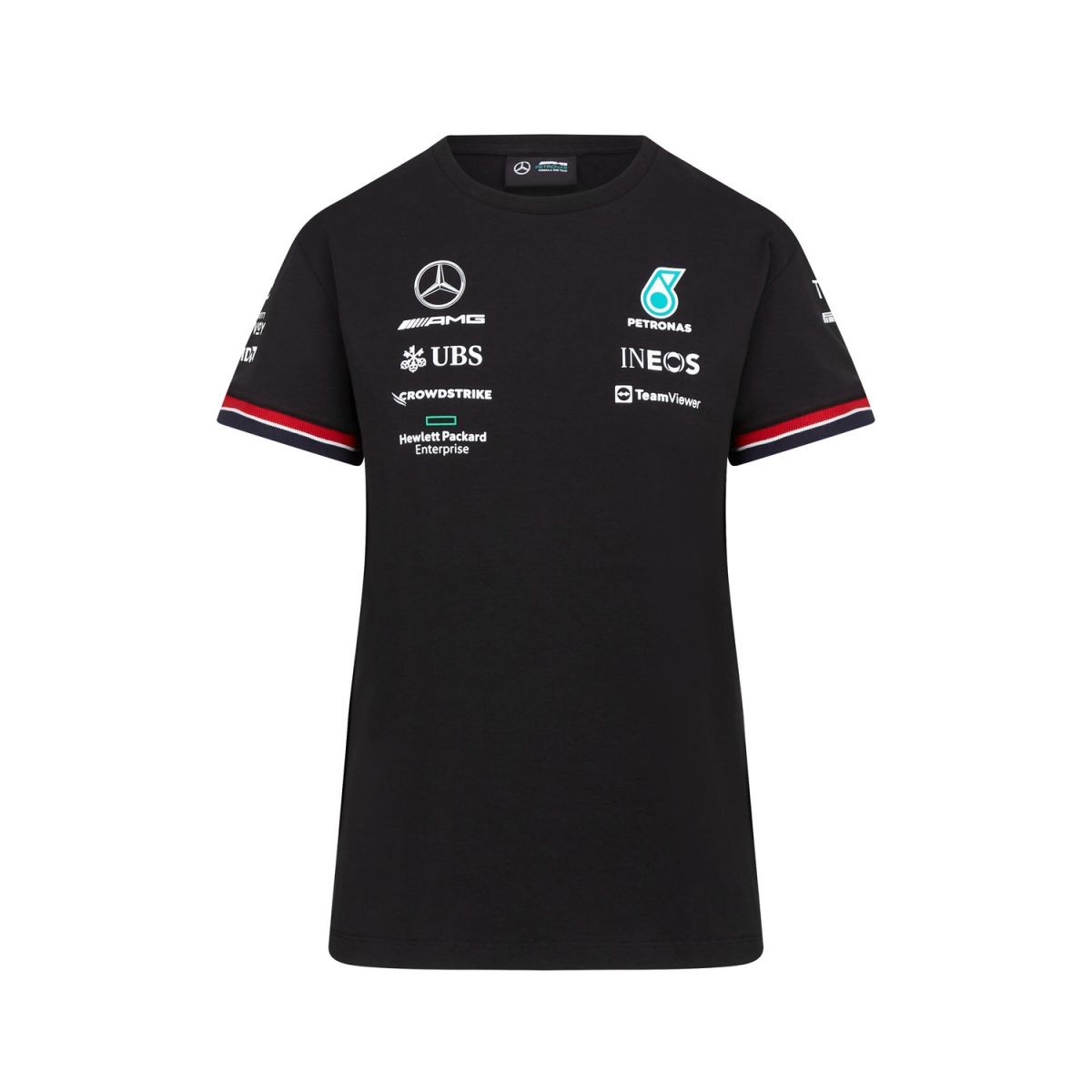 Mercedes AMG Petronas dámske tričko team black F1 Team 2022