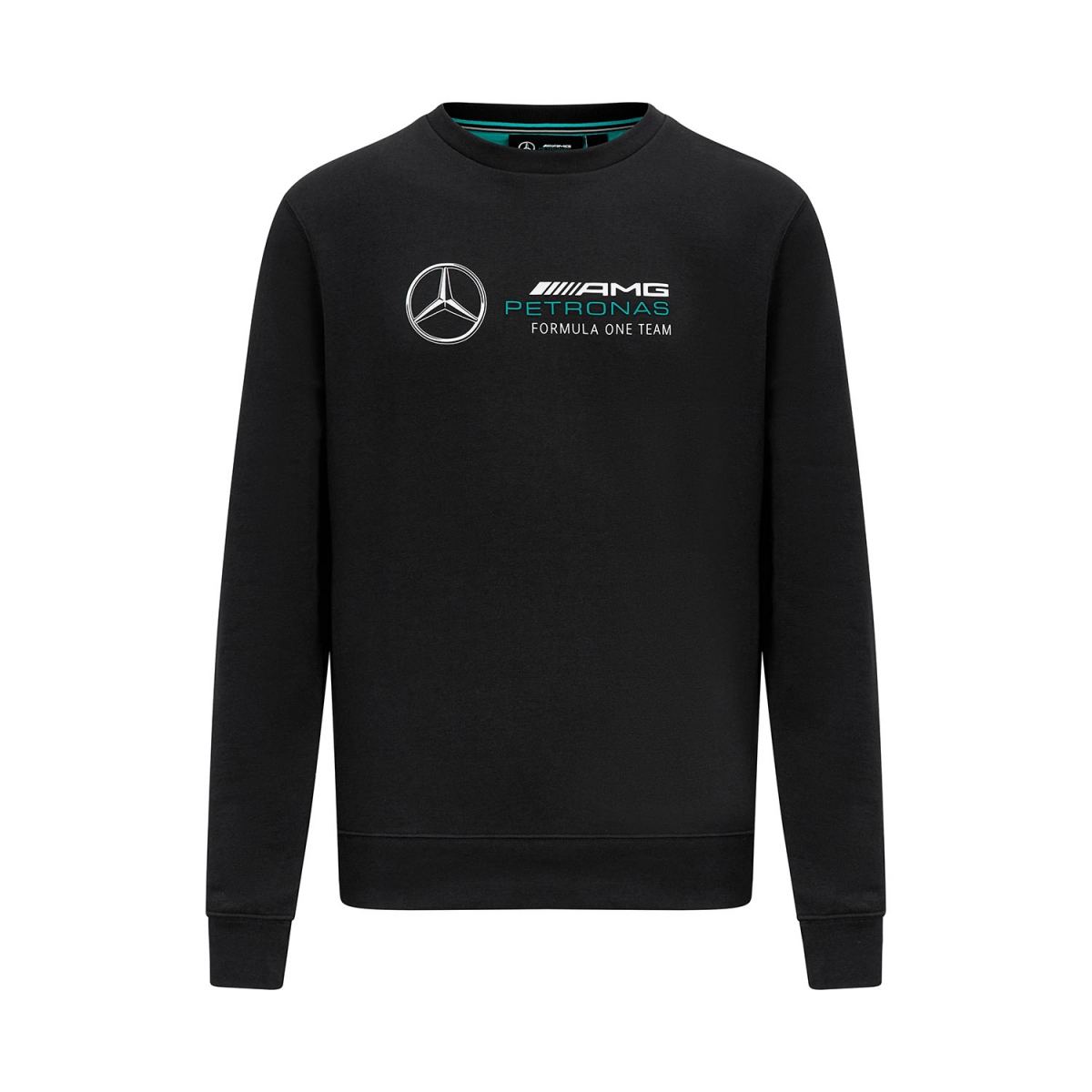 Mercedes AMG Petronas pánska mikina Crew Logo black F1 Team 2023