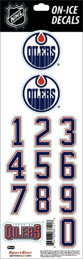 Edmonton Oilers samolepky hockey helmet Decals