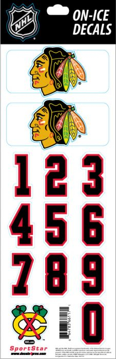 Chicago Blackhawks samolepky hockey helmet Decals