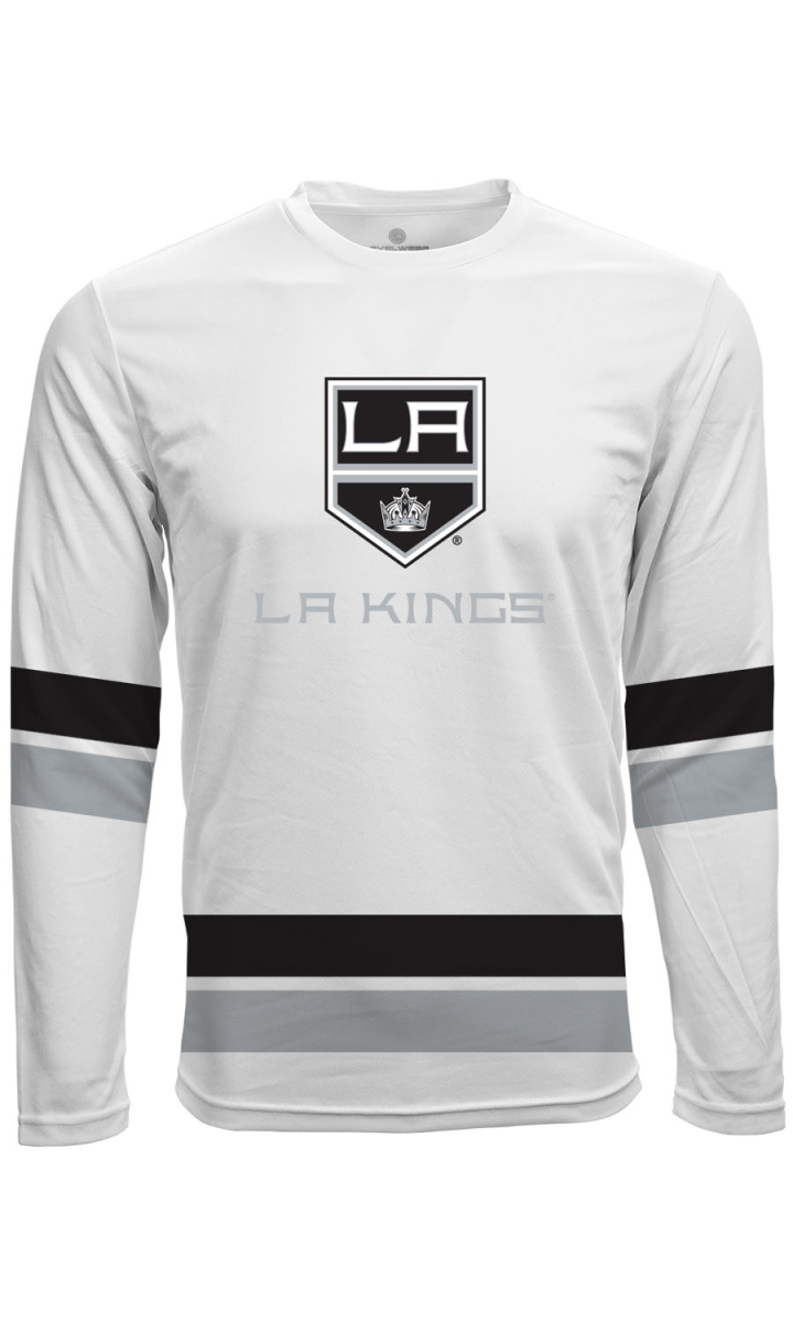 Los Angeles Kings pánske tričko s dlhým rukávom white Scrimmage LS Tee