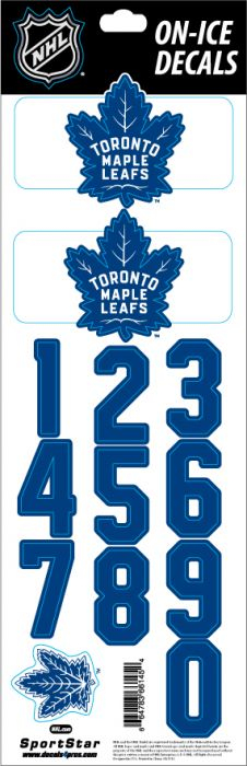 Toronto Maple Leafs samolepky na helmu Decals