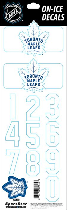 Toronto Maple Leafs samolepky na helmu Decals Royal