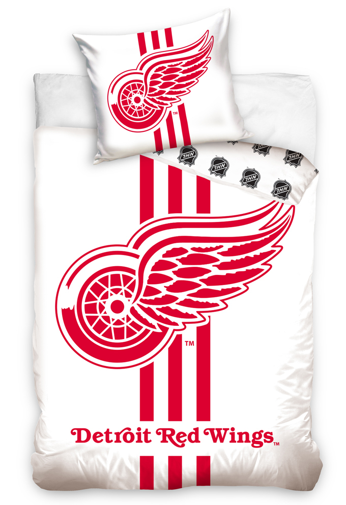 Detroit Red Wings obliečky na jednu posteľ TIP White