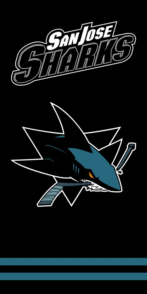 San Jose Sharks plážová osuška black