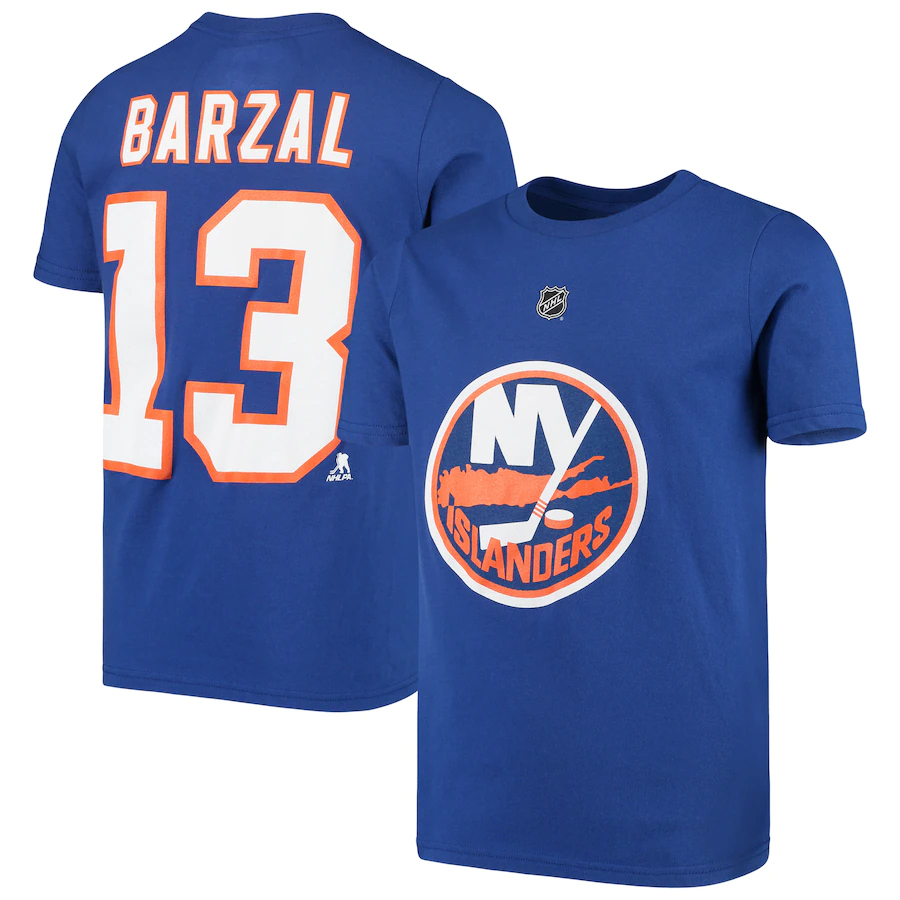 New York Islanders detské tričko Mathew Barzal #13 Player Name & Number T-Shirt - Royal - Akcia