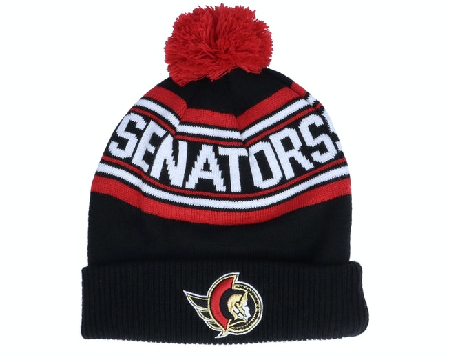 Ottawa Senators detská zimná čiapka wordmark cuffed pom