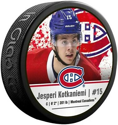 Montreal Canadiens puk souvenir hockey puck Jesperi Kotkaniemi #15