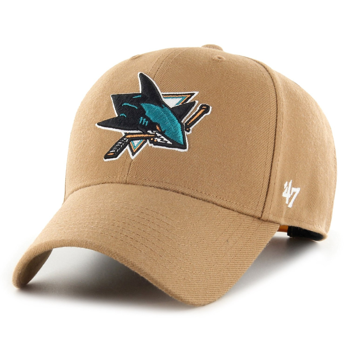 San Jose Sharks čiapka baseballová šiltovka ’47 MVP Snapback camel beige