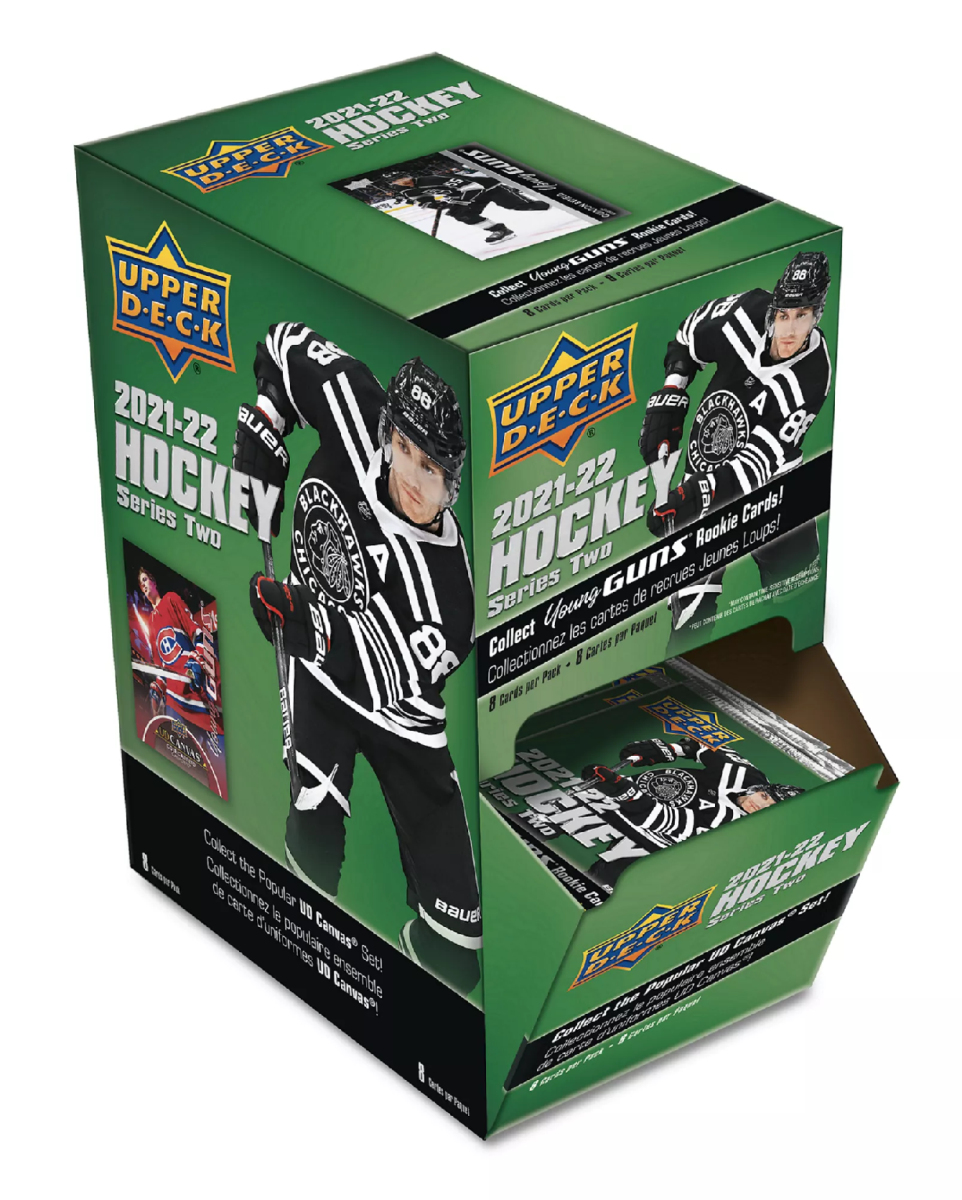 NHL boxy hokejové karty NHL 2021-22 Upper Deck Gravity Feed Box