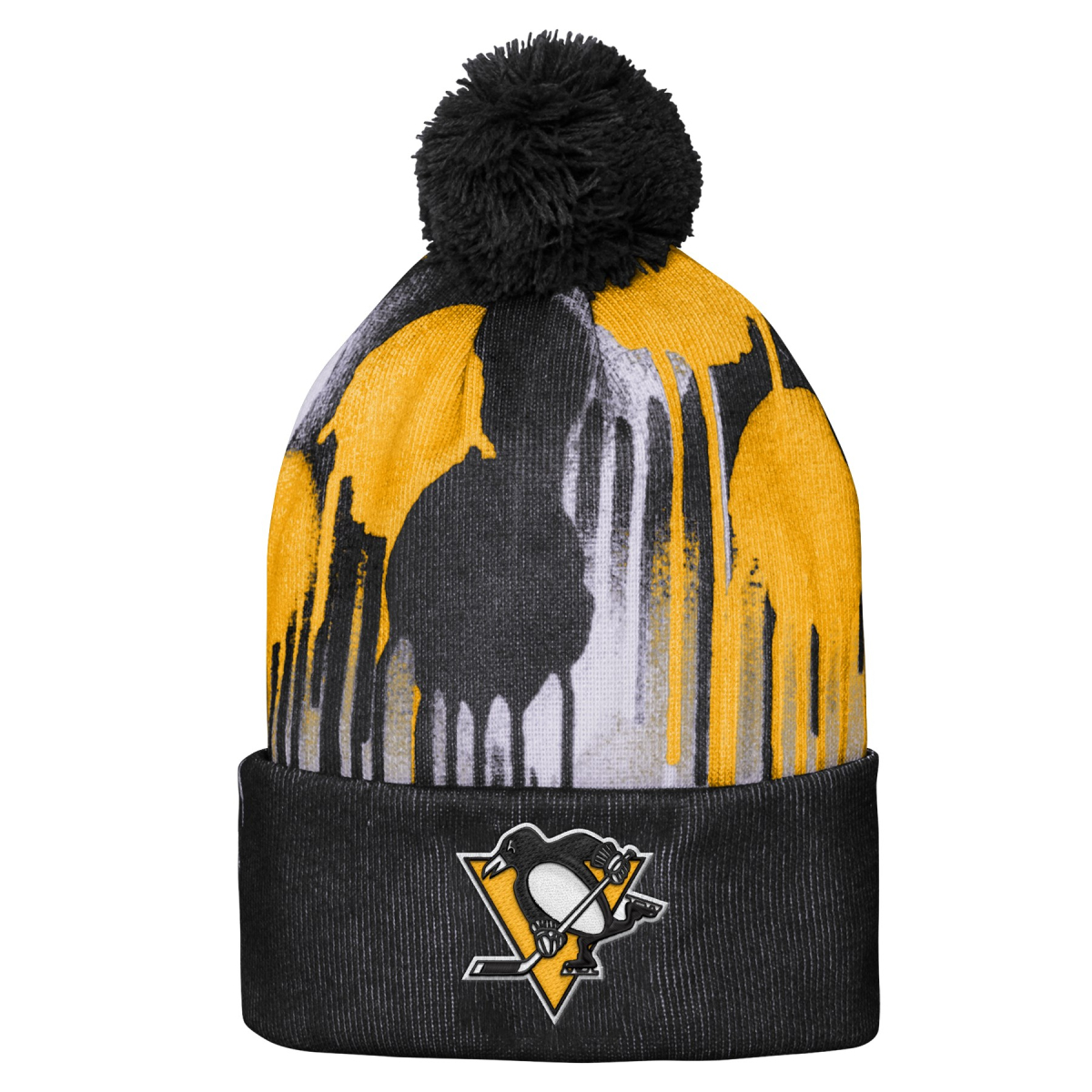 Pittsburgh Penguins detská zimná čiapka Paint Splatter Cuffed