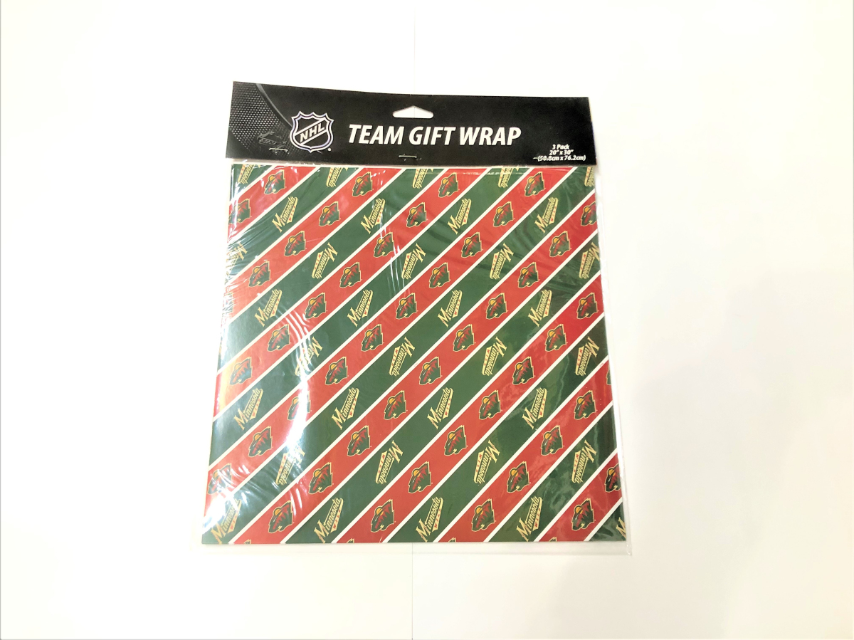 Minnesota Wild baliaci papier Gift Wrap 3 pack