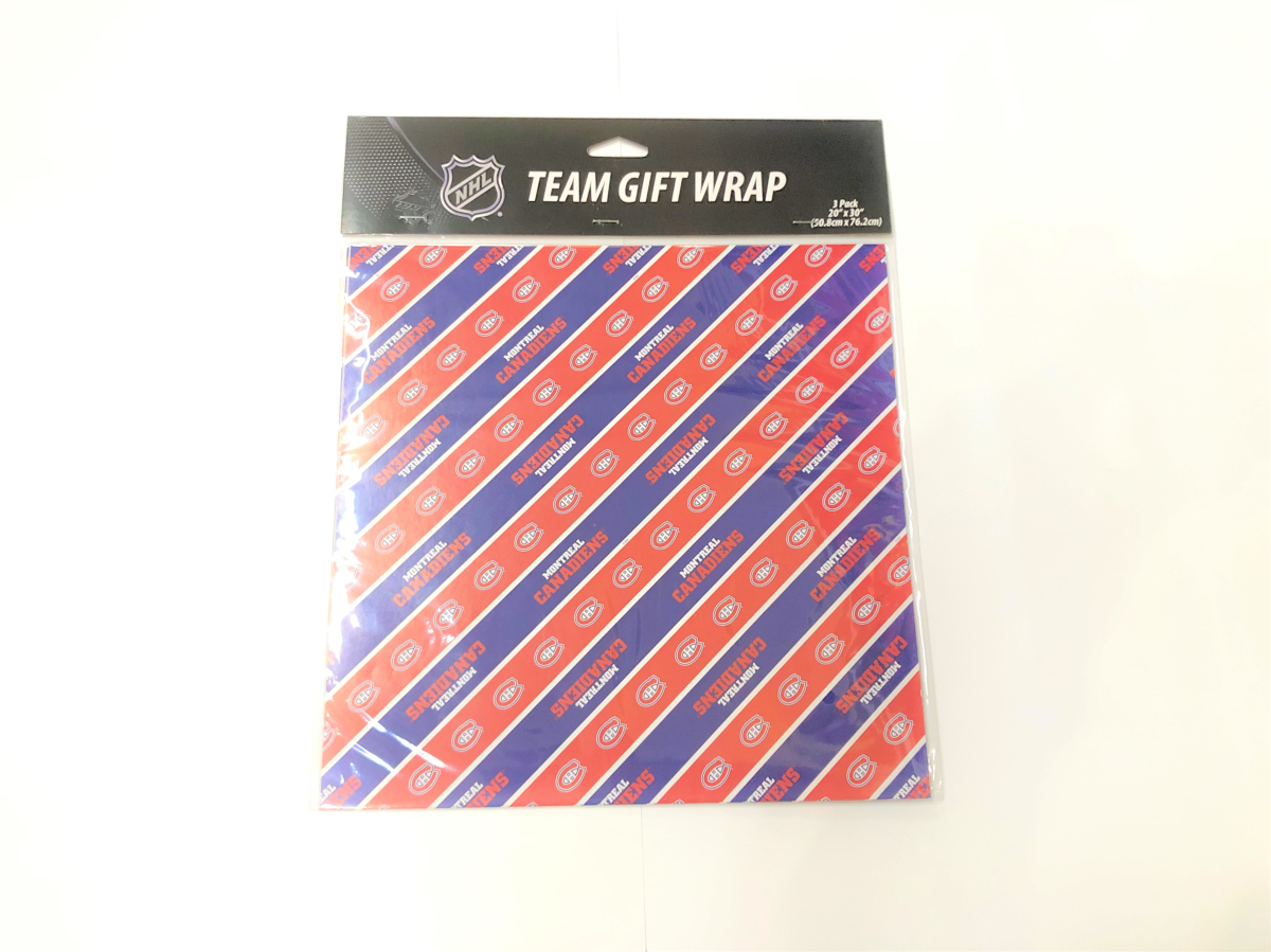 Montreal Canadiens baliaci papier Gift Wrap 3 pack