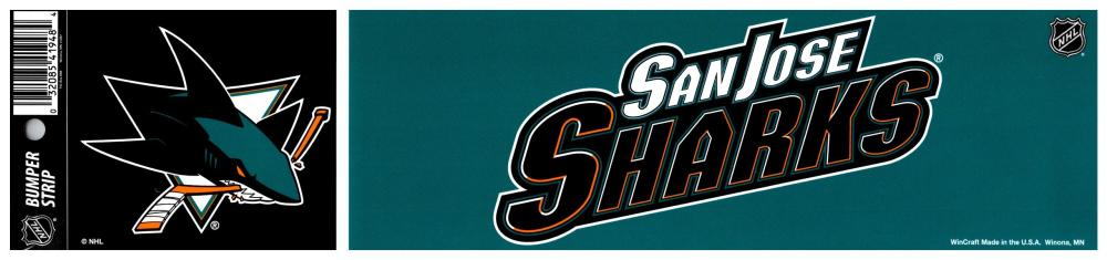 San Jose Sharks samolepka Bumper Strip