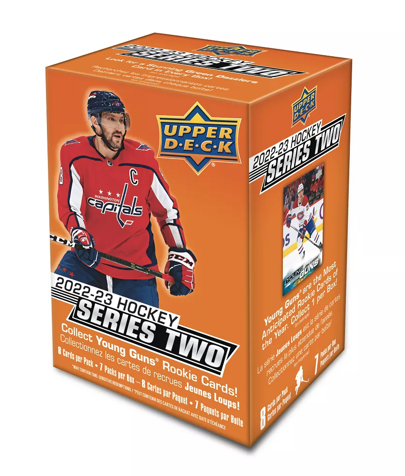 NHL boxy hokejové karty NHL 2022-23 Upper Deck Series 2 Blaster Box