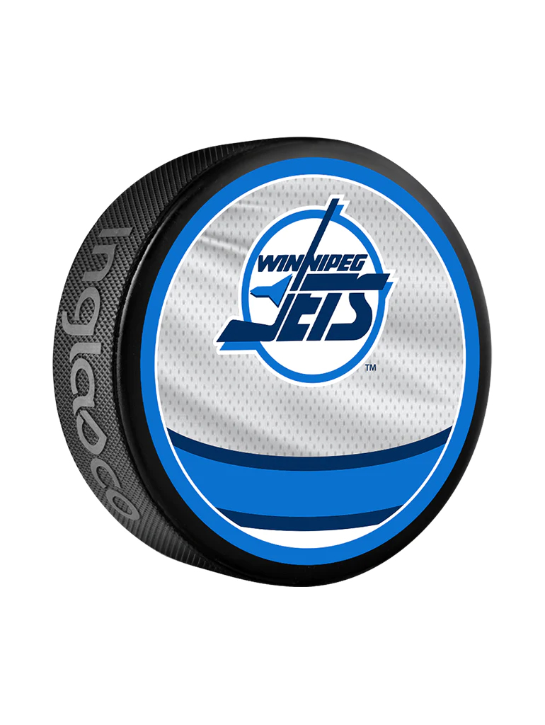 Winnipeg Jets puk Reverse Retro Jersey 2022 Souvenir Collector Hockey Puck