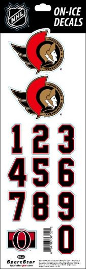 Ottawa Senators samolepky na helmu Decals New Logo