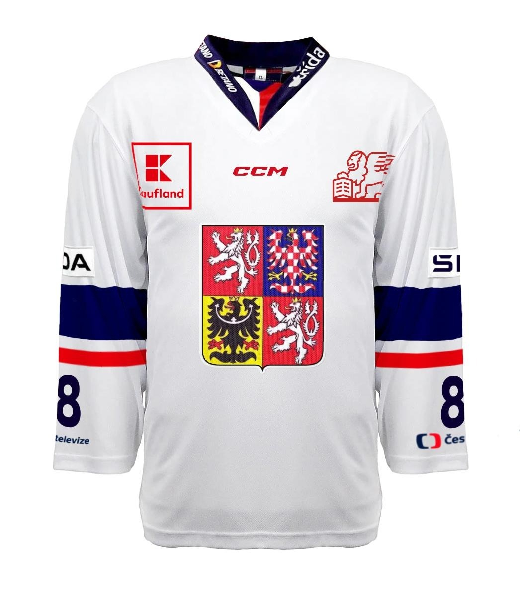 Hokejové reprezentácie hokejový dres Czech Republic 2023/24 CCM PRO Authentic white