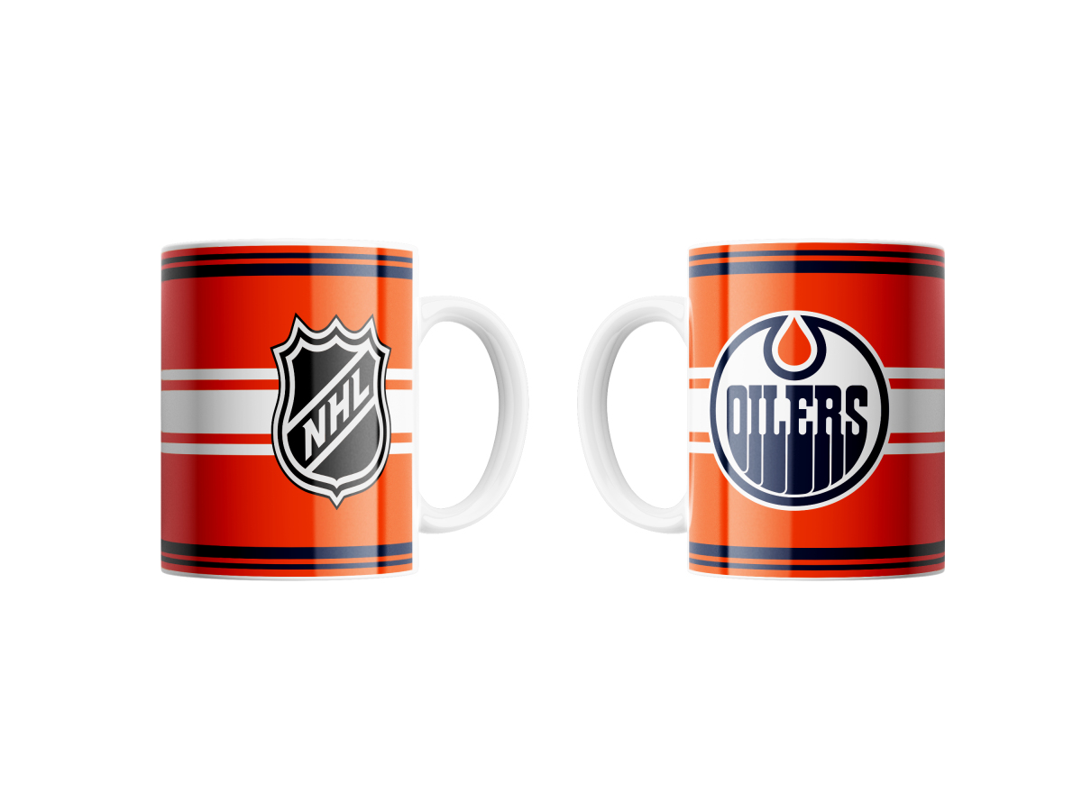 Edmonton Oilers hrnček FaceOff Logo NHL (330 ml)