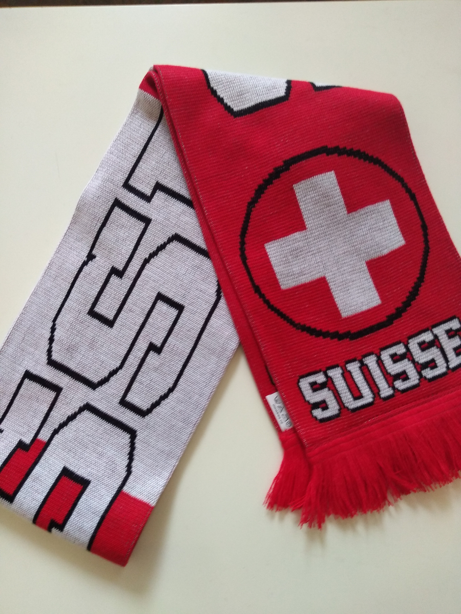 Hokejové reprezentácie zimný šál Switzerland knitted