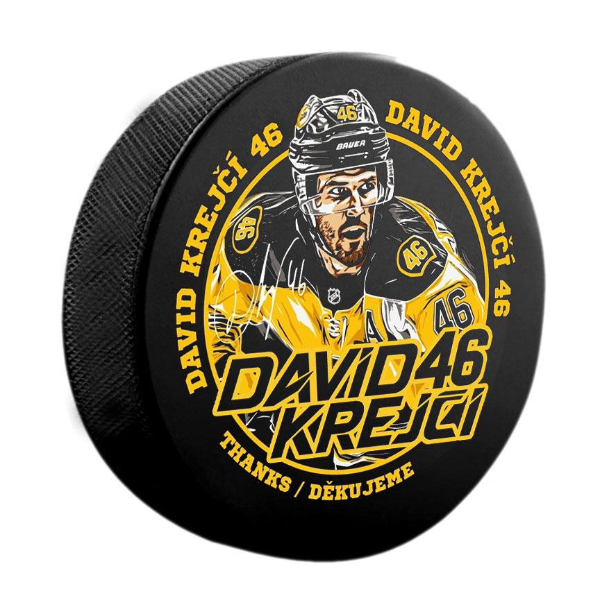 Boston Bruins puk David Krejčí #46 Exclusive Collection