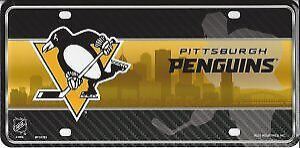 Pittsburgh Penguins ceduľa na stenu Metal License Plate Auto Tag