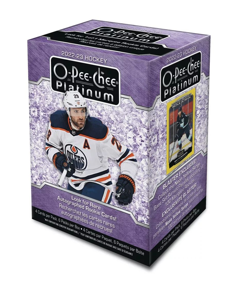NHL boxy hokejové karty NHL 2022-23 Upper Deck O-Pee-Chee Platinum Blaster Box