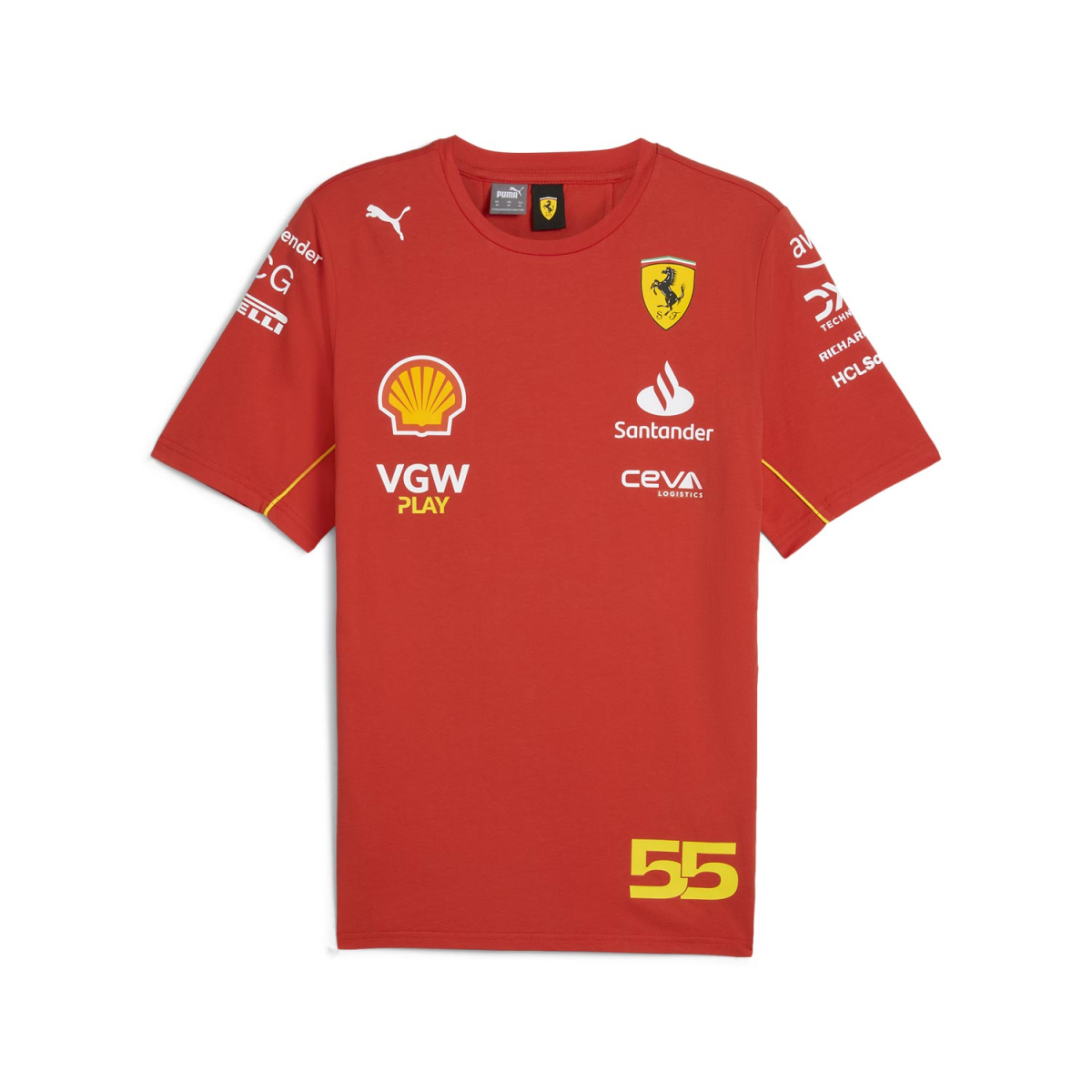 Ferrari pánske tričko Driver Sainz red F1 Team 2024