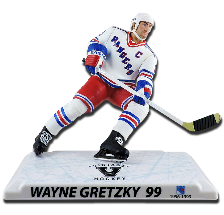 New York Rangers figúrka #99 Wayne Gretzky Imports Dragon Player Replica white