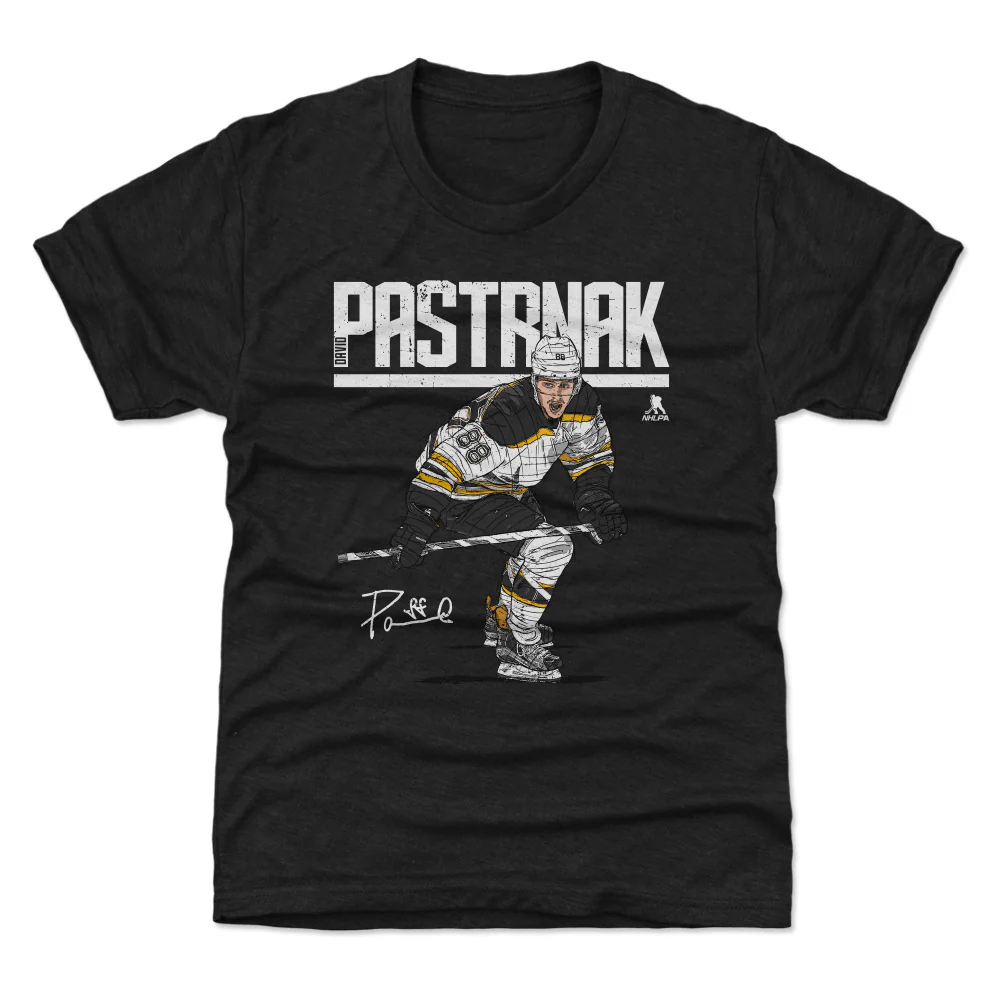 Boston Bruins detské tričko David Pastrnak #88 Hyper WHT 500 Level black