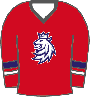 Hokejové reprezentácie odznak Czech Republic Red lion jersey