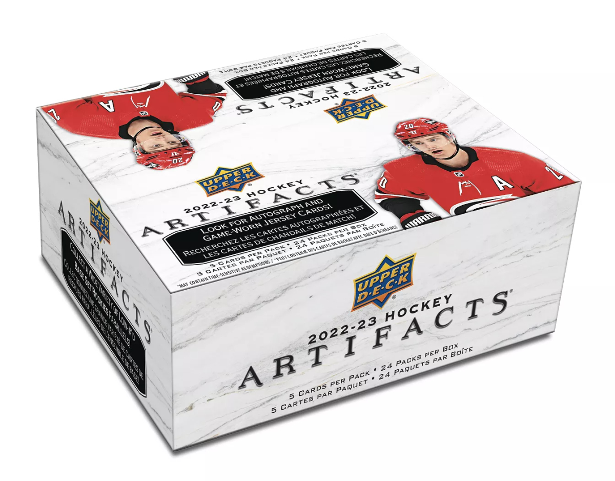 NHL boxy hokejové karty NHL 2022-23 Upper Deck Artifacts Retail Box