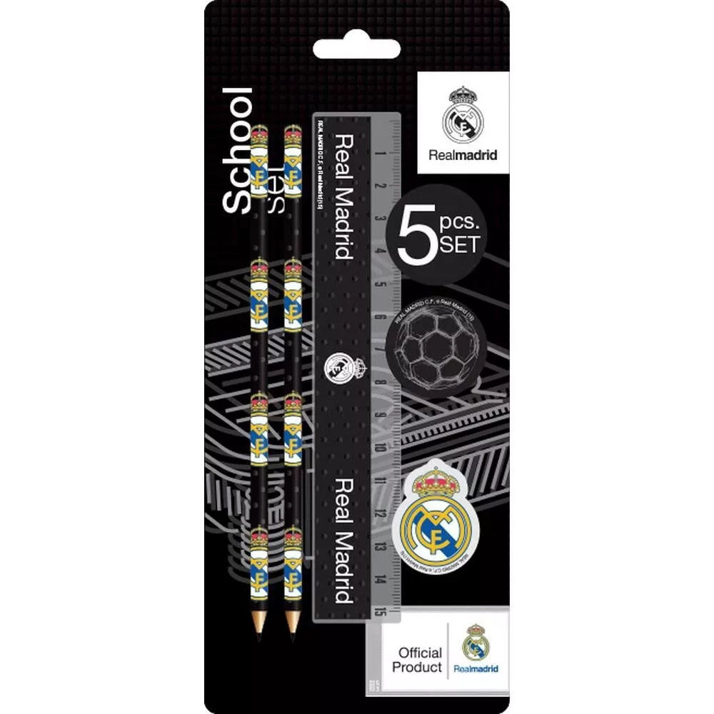 Real Madrid písacia sada 5pc black