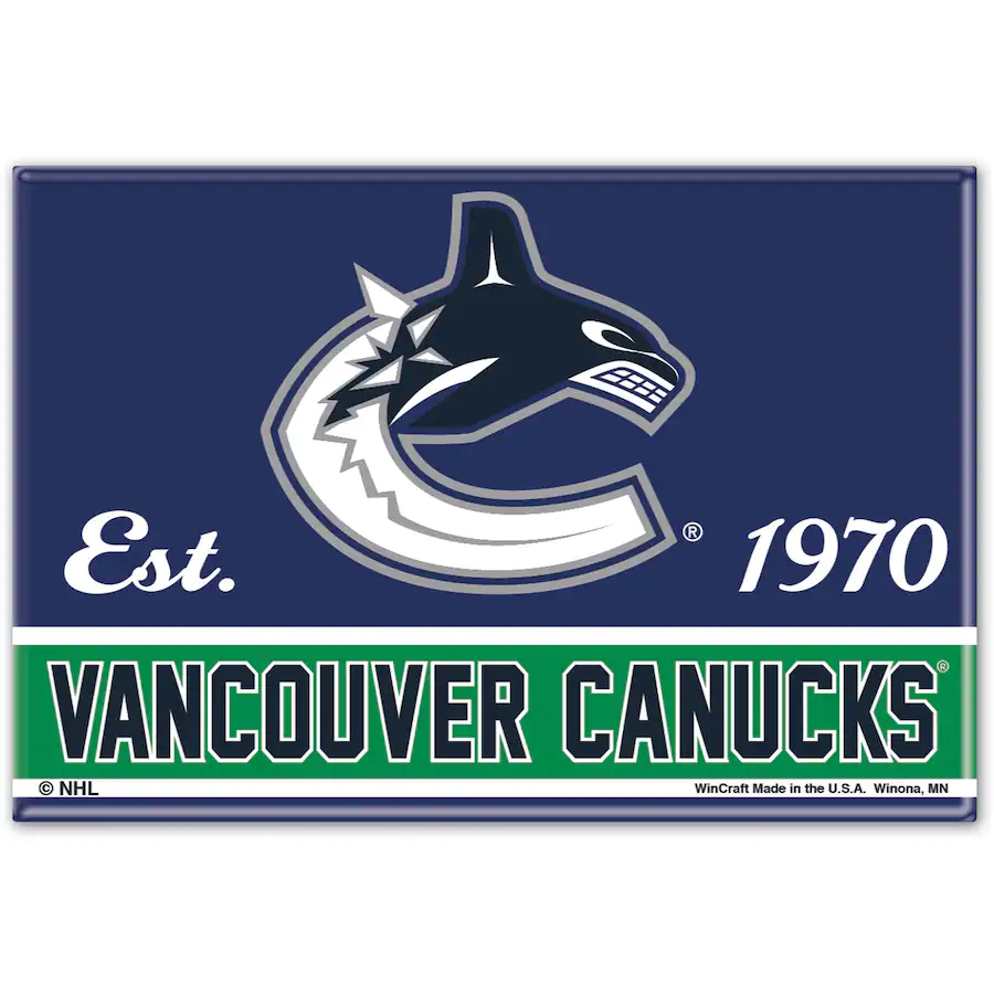 Vancouver Canucks magnetka logo - Akcia