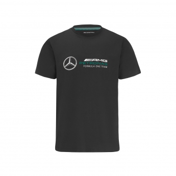 Mercedes AMG Petronas detské tričko logo black F1 Team 2022
