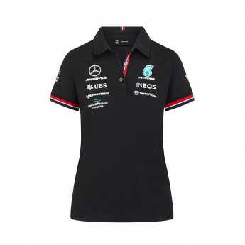 Mercedes AMG Petronas dámske polo tričko team black F1 Team 2022