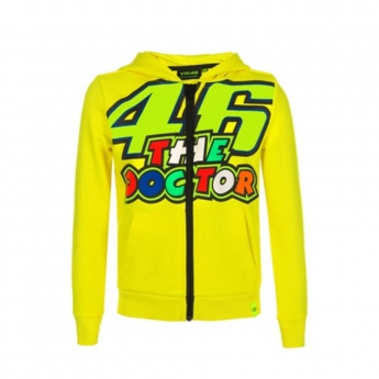 Valentino Rossi detská mikina s kapucňou yellow Classic The Doctor 2019