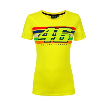 Valentino Rossi dámske tričko yellow Classic (Stripes) 2019