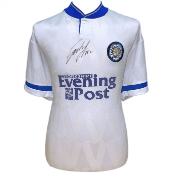 Legendy futbalový dres Leeds United 1992 Strachan Signed Shirt