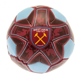 West Ham United fotbalová mini lopta 4 inch Soft Ball