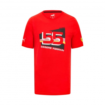 Ferrari pánske tričko Sainz Driver Red F1 Team 2023