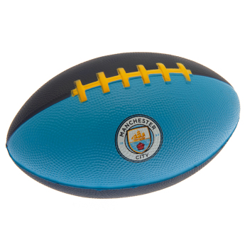 Manchester City mini lopta na americký futbal navy blue and sky blue