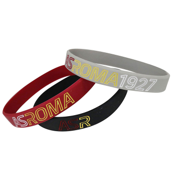 AS Roma 3pack gumový náramok Rubber bracelet