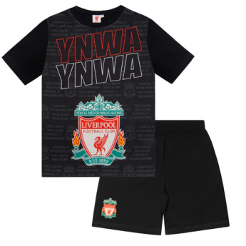 FC Liverpool detské pyžamo Text black