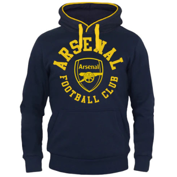 FC Arsenal pánska mikina s kapucňou Graphic yellow