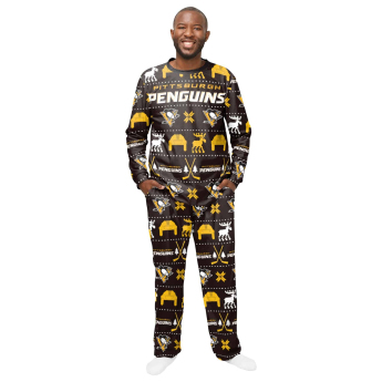 Pittsburgh Penguins pánske pyžamo ugly holiday pajamas nhl