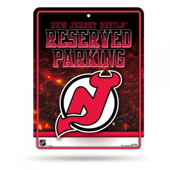 New Jersey Devils ceduľa na stenu Auto Reserved Parking